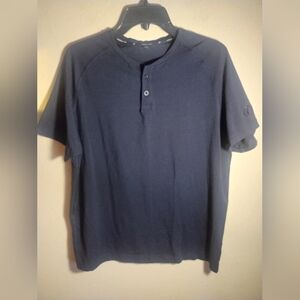 Public Rec Shirt Men XL Navy Pims Cotton Tencel Lexus Logo